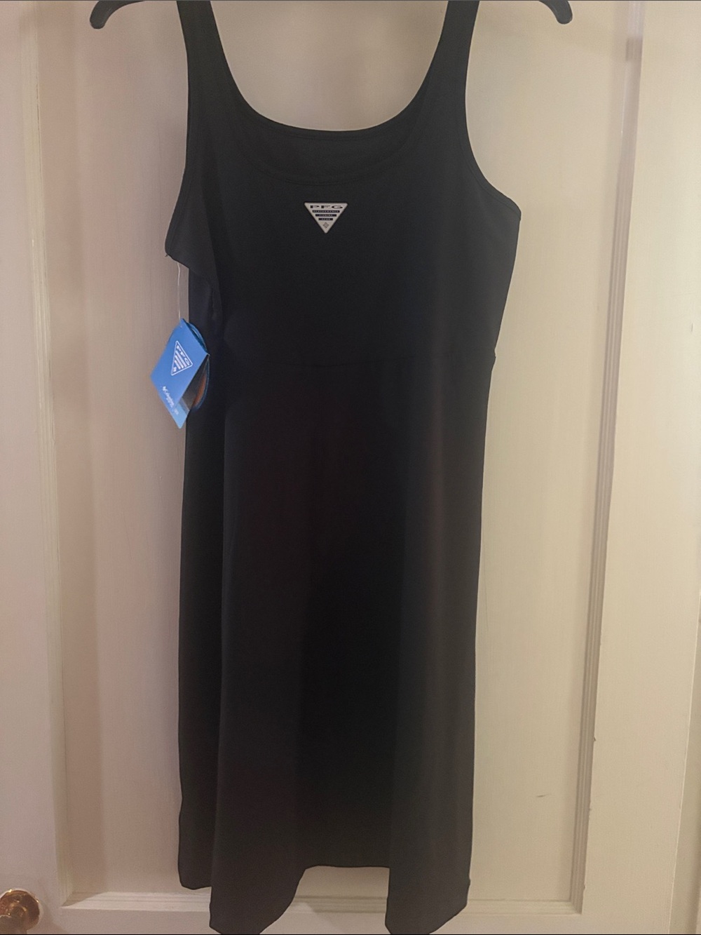 Columbia PFG Black Sleeveless Scoop Neck Dress with Triangle Logo